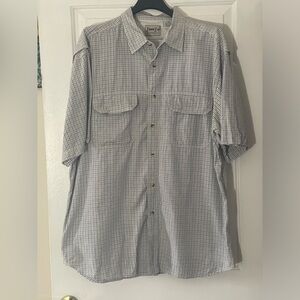 Bimini Bay Outfitters LTD Lightweight Button Up Shirt Short Sleeve 2XL